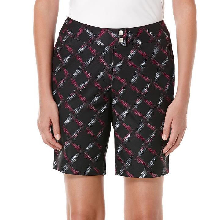 Women's Grand Slam Plaid Golf Shorts, Size: 10, Oxford
