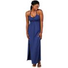 Women's Soybu Dhara Halter Yoga Maxi Dress, Size: Large, Blue (navy)