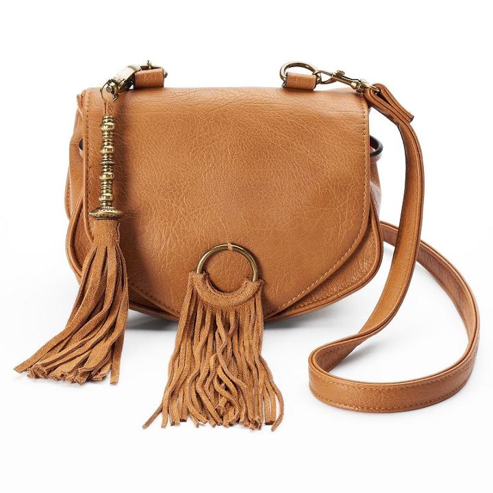 Mudd&reg; Fringe Crossbody Bag, Women's, Dark Brown