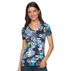 Women's Croft & Barrow&reg; Essential V-neck Tee, Size: Medium, Blue (navy)
