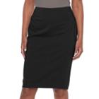 Women's Apt. 9&reg; Torie Pencil Skirt, Size: 2, Black