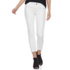 Women's Apt. 9&reg; Tummy Control Cuffed Capri Jeans, Size: 14, White