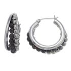 Simply Vera Vera Wang Beaded Triple Hoop Nickel Free Earrings, Women's, Multicolor