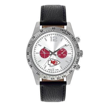 Game Time, Men's Kansas City Chiefs Letterman Watch, Black