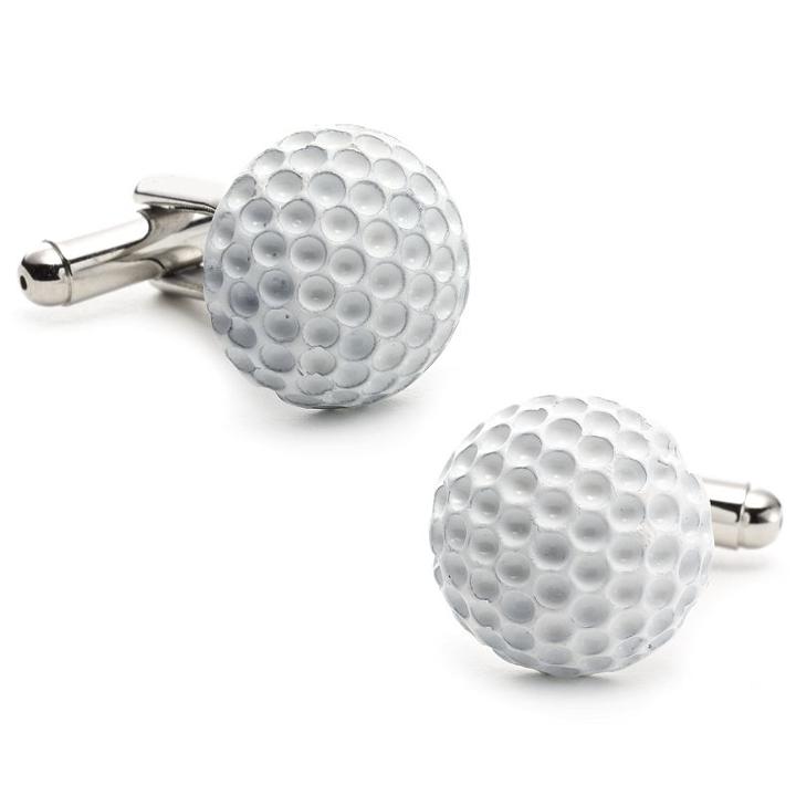 Enamel Golf Ball Cuff Links, Men's, Multicolor