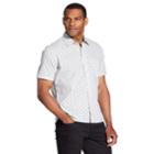 Men's Van Heusen Never Tuck Slim-fit Button-down Shirt, Size: Small, Light Grey