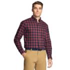 Men's Izod Classic-fit Plaid Flannel Button-down Shirt, Size: Small, Drk Purple