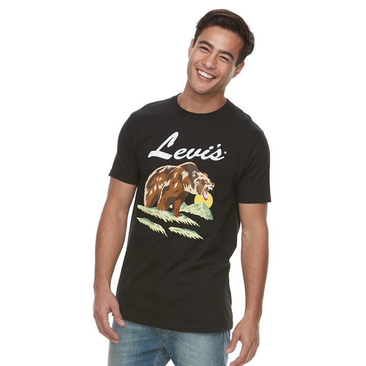 Men's Levi's Bruin Tee, Size: Xxl, Black