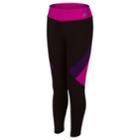 Girls 7-16 New Balance Floral Moisture-wicking Performance Tights, Size: 10-12, Dark Pink