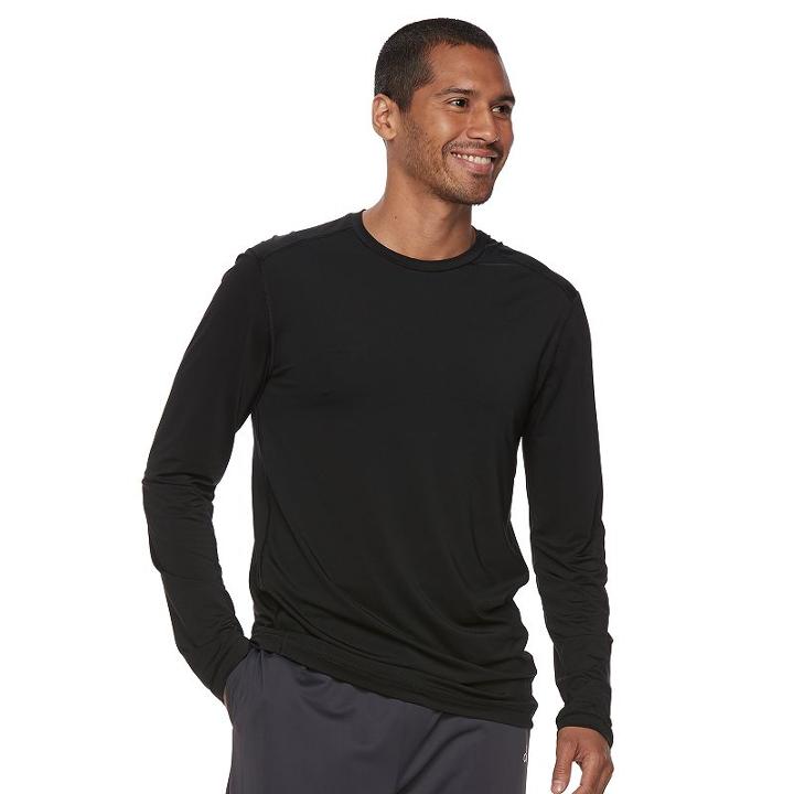 Men's Tek Gear&reg; Brush Lined Base Layer Tee, Size: Large, Black