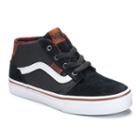 Vans Chapman Mid Boys' Plaid-lined Shoes, Boy's, Size: 2, Black