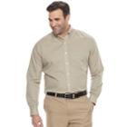 Big & Tall Van Heusen Classic-fit Checked Wrinkle-free Button-down Shirt, Men's, Size: 3xl Tall, Lt Beige