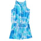 Toddler Girl Design 365 Tie-dye Romper, Size: 3t, Brt Blue