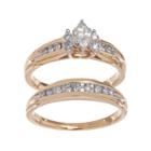 Lovemark Marquise-cut Diamond Engagement Ring Set In 14k Gold (1/2 Ct. T.w.), Women's, Size: 7.50, White