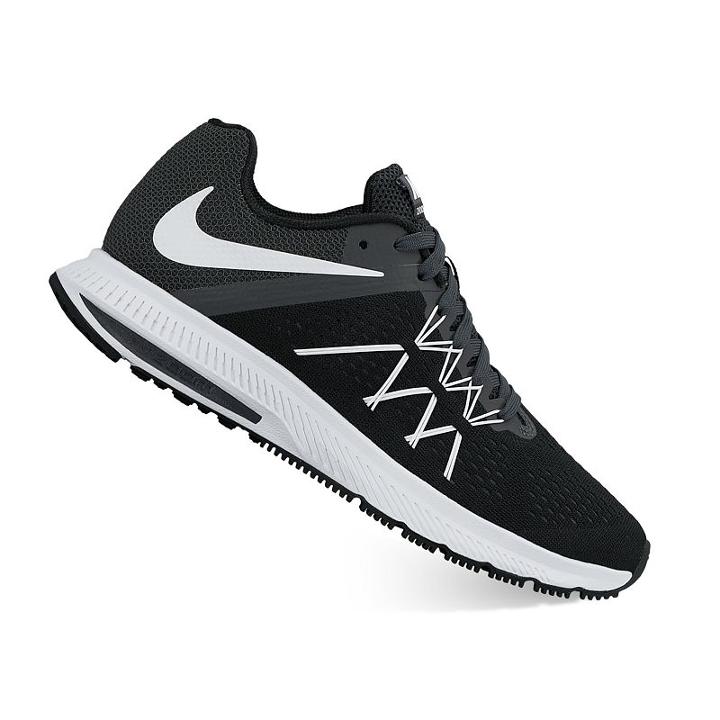 Nike Zoom Winflo 3 Women's Running Shoes, Size: 5, Black