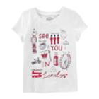 Girls 4-8 Oshkosh B'gosh&reg; See You In London Tee, Size: 7, White