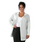 Plus Size Marika Collette Hooded Cardigan, Women's, Size: 2xl, Med Grey