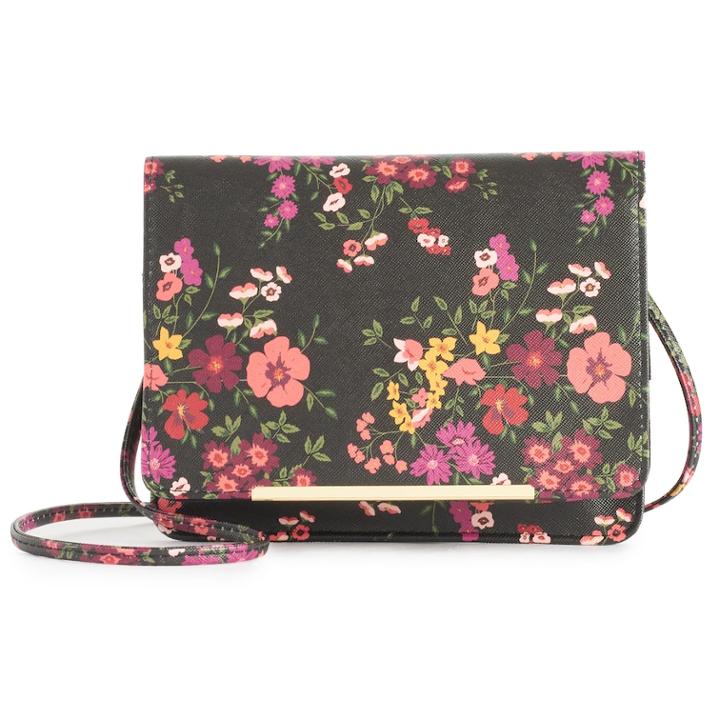Apt. 9&reg; London Rfid-blocking Crossbody Wallet, Women's, Dark Blue