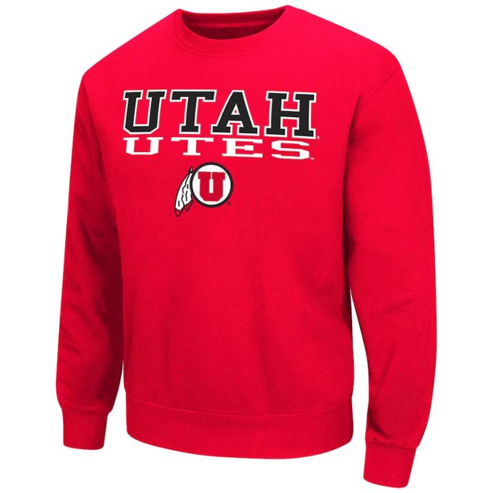 Men's Utah Utes Fleece Sweatshirt, Size: Xxl, Med Red