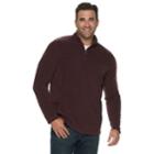 Big & Tall Croft & Barrow&reg; Classic-fit Extra-soft Arctic Fleece Quarter-zip Pullover, Men's, Size: 3xb, Drk Purple