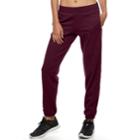 Women's Tek Gear&reg; Banded Hem Fleece Pants, Size: Medium, Drk Purple