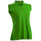 Women's Nancy Lopez Grace Sleeveless Golf Polo, Size: Small, Brt Green