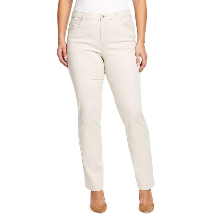 Plus Size Gloria Vanderbilt Amanda Classic Tapered Jeans, Women's, Size: 20w T/l, Brown