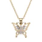10k Gold Butterfly Pendant Necklace, Women's, Size: 18