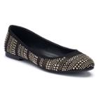 Apt. 9&reg; Women's Studded Ballet Flats, Size: 9.5, Black