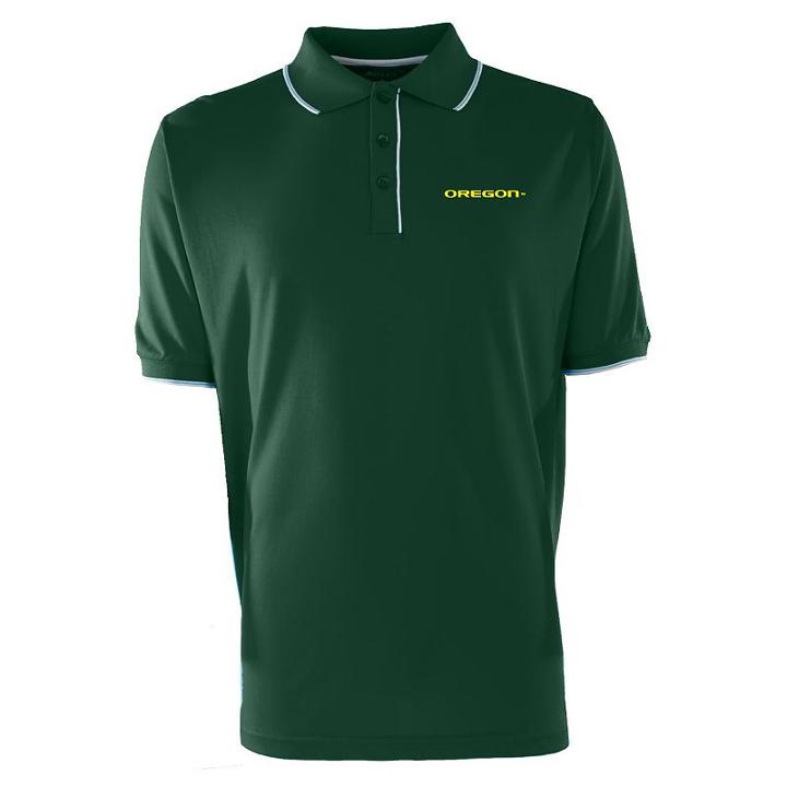 Men's Oregon Ducks Elite Desert Dry Xtra-lite Pique Polo, Size: Xxl, Green