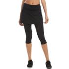 Women's Tek Gear&reg; Core Performance Tennis Skirted Capri Leggings, Size: Medium, Black