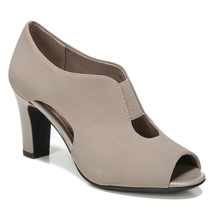 Lifestride Carla Women's High Heels, Size: 9.5 Wide, Dark Beige