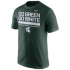 Men's Nike Michigan State Spartans Local Verbiage Tee, Size: Xl, Green