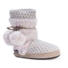 Muk Luks Women's Delanie Knit Boot Slippers, Size: Medium, Lt Purple