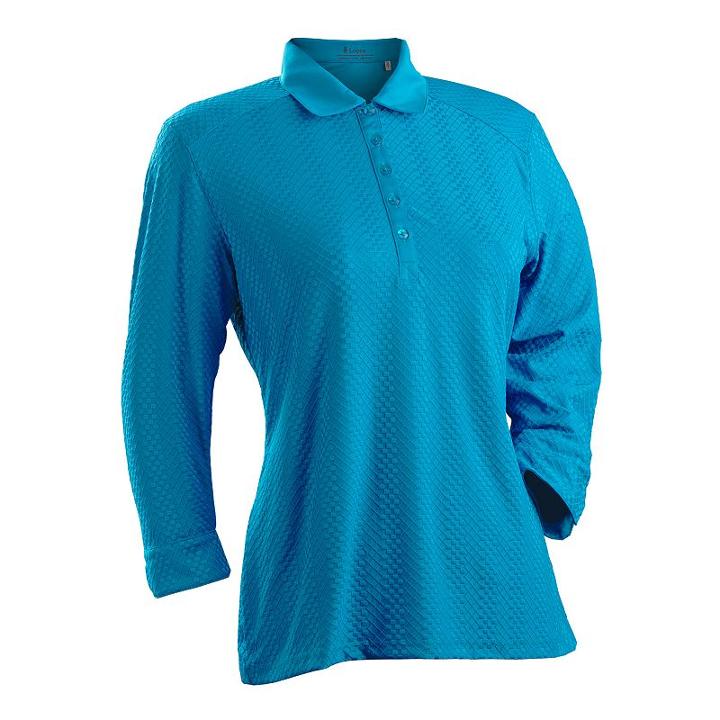 Plus Size Nancy Lopez Grace 3/4-sleeve Golf Polo, Women's, Size: 2xl, Blue