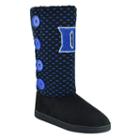 Women's Duke Blue Devils Button Boots, Size: Large, Black