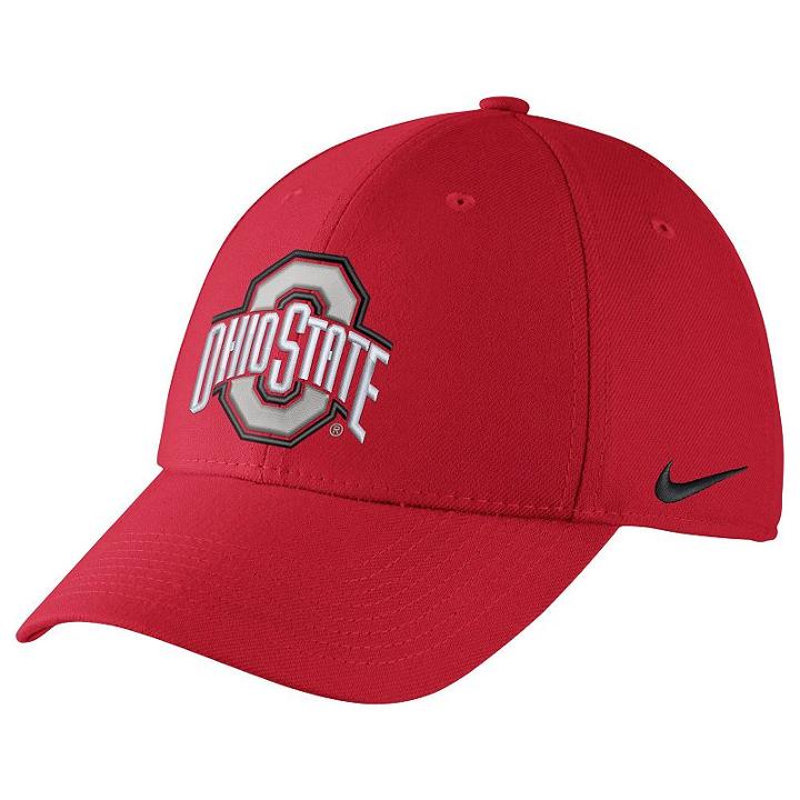 Men's Nike Ohio State Buckeyes Dri-fit Flex-fit Cap, Ovrfl Oth