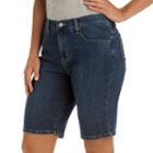 Women's Lee Kathy Relaxed Bermuda Jean Shorts, Size: 4 - Regular, Lt Brown