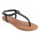 Apt. 9&reg; Women's Kiki Silhouette Thong Sandals, Size: Medium, Dark Grey