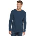 Men's Sonoma Goods For Life&trade; Modern-fit Supersoft Thermal Raglan Tee, Size: Medium, Dark Blue