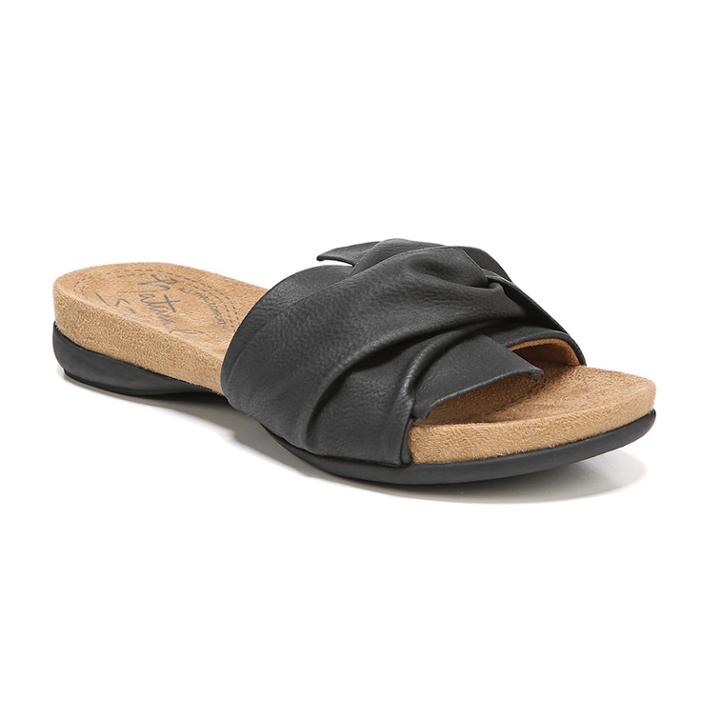Naturalsoul By Naturalizer Adalia Women's Sandals, Size: 7.5 Wide, Black