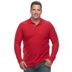 Big & Tall Croft & Barrow&reg; Classic-fit Stretch Performance Pique Polo, Men's, Size: Xl Tall, Med Red
