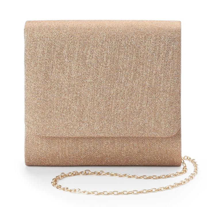 Lenore By La Regale Metallic Roll Clutch, Women's, Pink