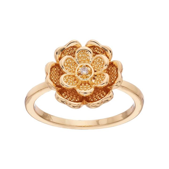 Lc Lauren Conrad Tiered Flower Ring, Women's, Size: 7.50, Gold