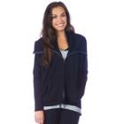 Women's Pl Movement By Pink Lotus Cocoon Zip Up Jacket, Size: Small, Black