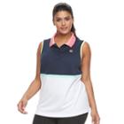 Plus Size Fila Sport&reg; Colorblock Golf Polo, Women's, Size: 3xl, Blue (navy)