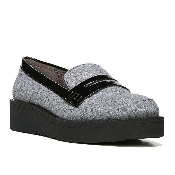 Lifestride Sims Women's Platform Loafers, Size: Medium (10), Grey