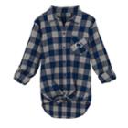 Juniors' Penn State Nittany Lions Spirit Week Tie-front Flannel Shirt, Teens, Size: Small, Dark Blue