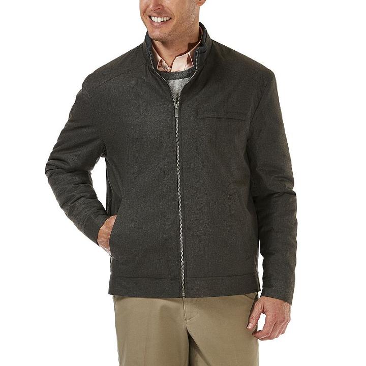 Men's Haggar&reg; In Motion Waist-length Jacket, Size: Small, Light Grey