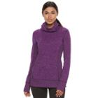 Women's Tek Gear&reg; Cowlneck Sweatshirt, Size: Xl, Med Purple